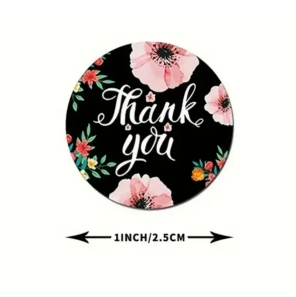 500 Pieces Roll Thank You Sealing Sticker - Picture 4 of 7